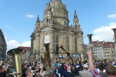 Musik vor der Frauenkirche