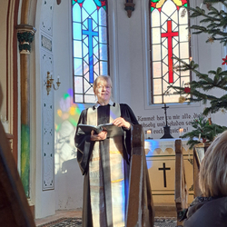 Superintendentin Eva-Maria Menard im Begrüßungsgottesdienst