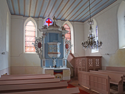Der Altarraum in Gulow
