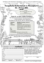 Infoblatt Kinderrüstzeit